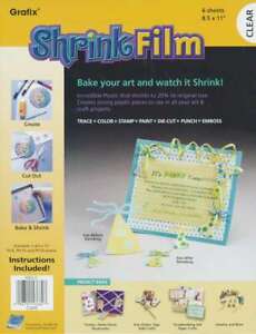 Shrink Film 8.5 Inch X 11 Inch 6/Pkg-Clear